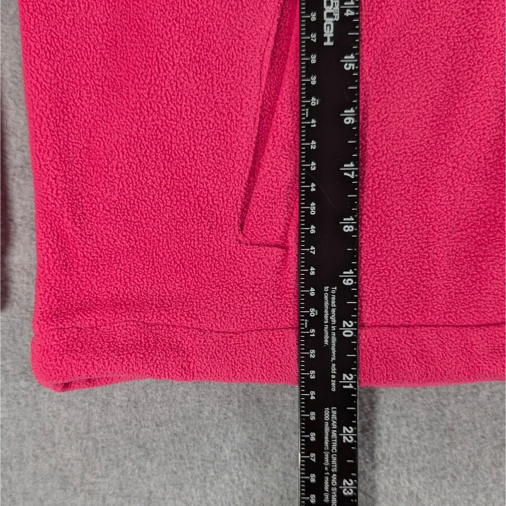 Tommy Hilfiger Sport Pink Navy Fleece Quarter Zip Hoodie Reflective Women Small - Picture 5 of 7